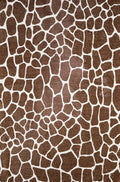 Dalyn Rugs Akina Giraffe Animal Print Ak4 Faux Fur Chocolate 5' X 7'6"