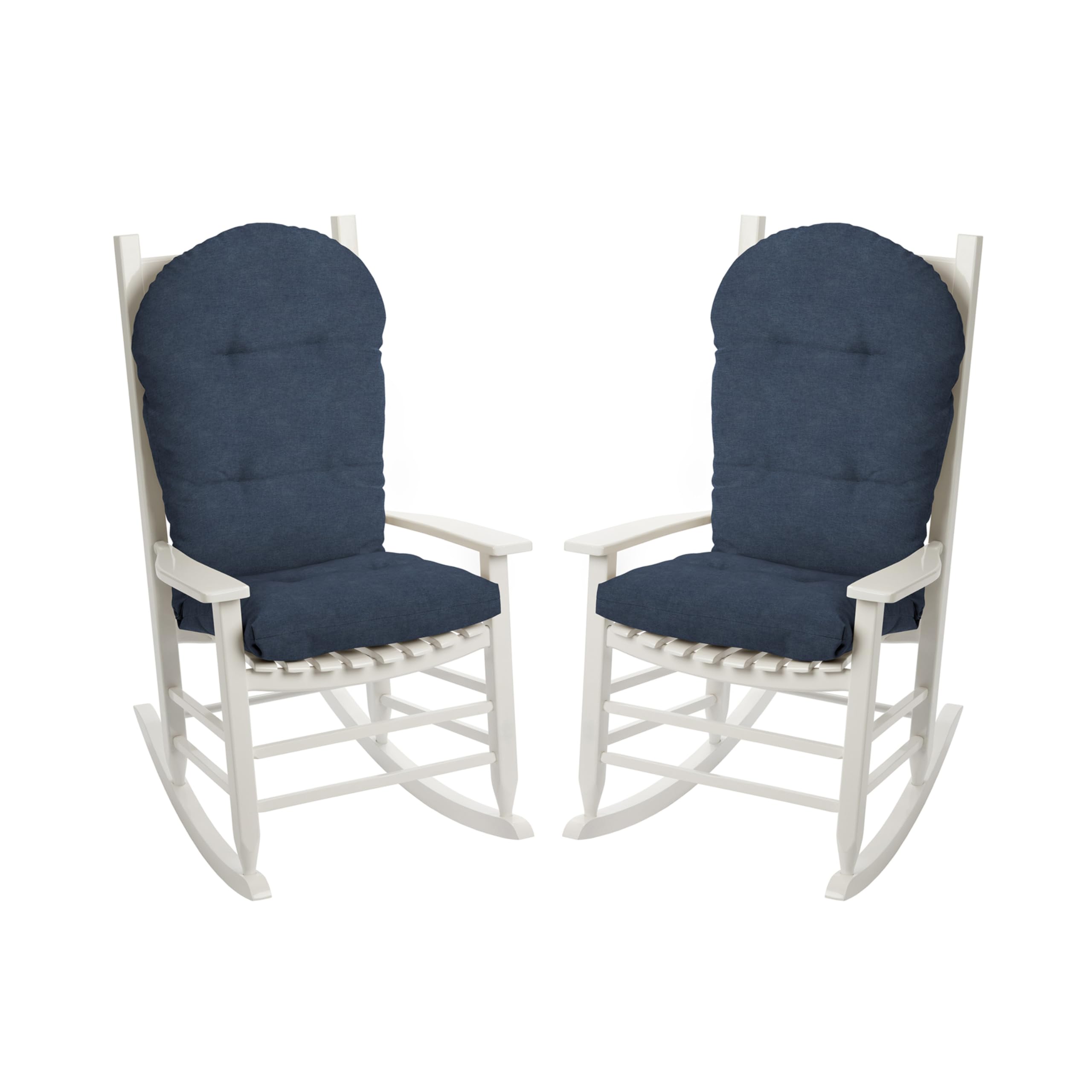 Arden Oceantex Outdoor Plush Modern Tufted Adirondack Cushion, 2 Pack, 20 X 18, Water Repellent, Fade Resistant 20 X 18, Ocean B