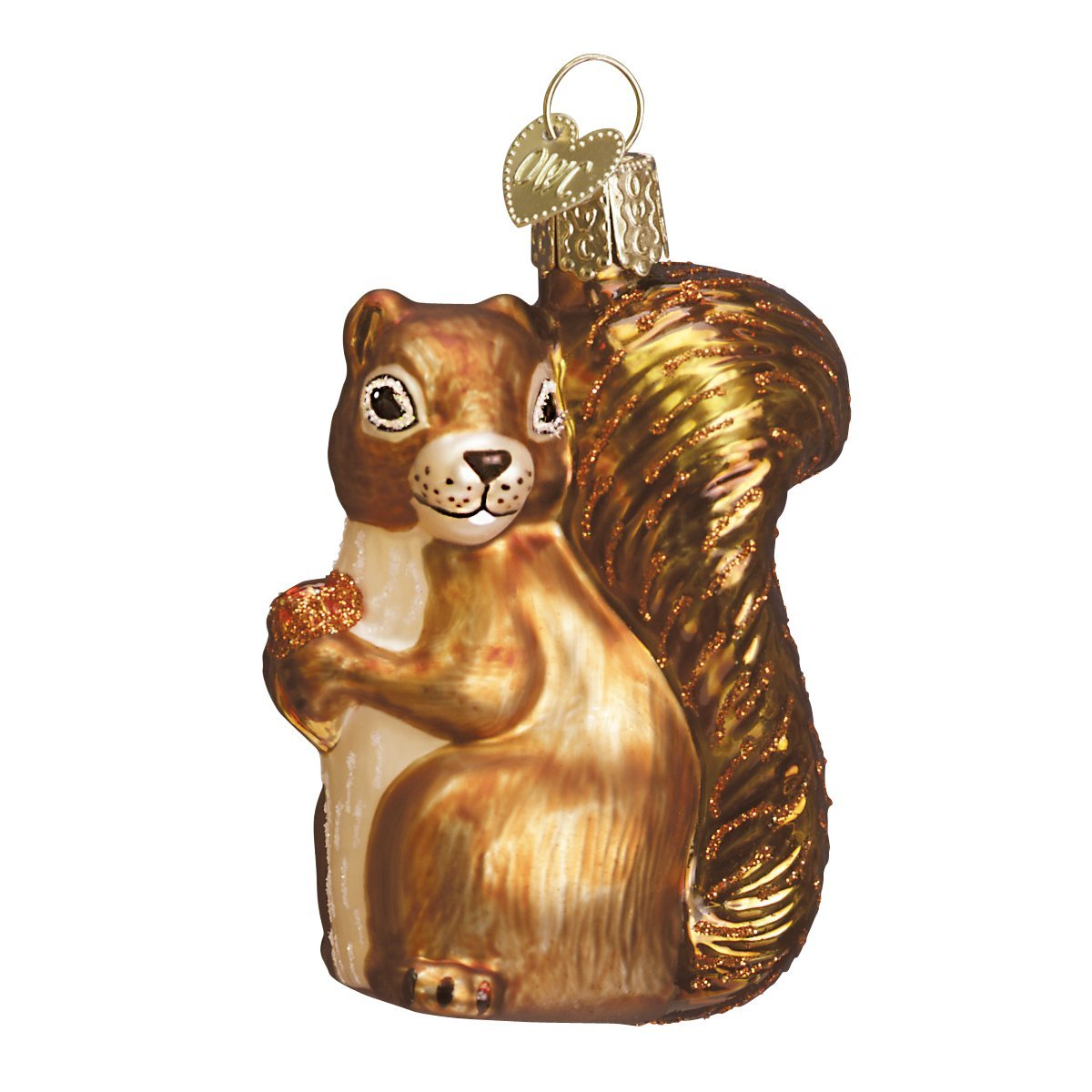 Old World Christmas Squirrel Wildlife Animals Glass Blown Ornaments for Christmas Tree