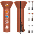 Zettum Patio Heater Covers - 600D Outdoor Heater Cover With Zipper Heavy Duty Waterproof, Propane Heat Cover For East Oak, Hampt