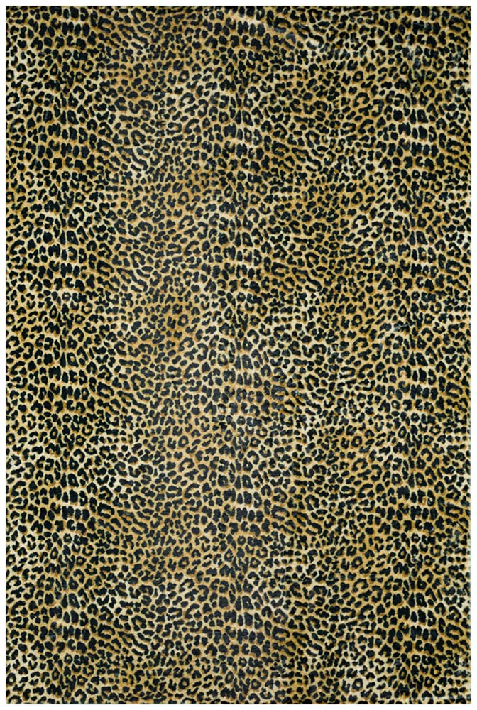 Dalyn Rugs Akina Leopard Animal Print Ak2 Faux Fur Gold 5' X 7'6"
