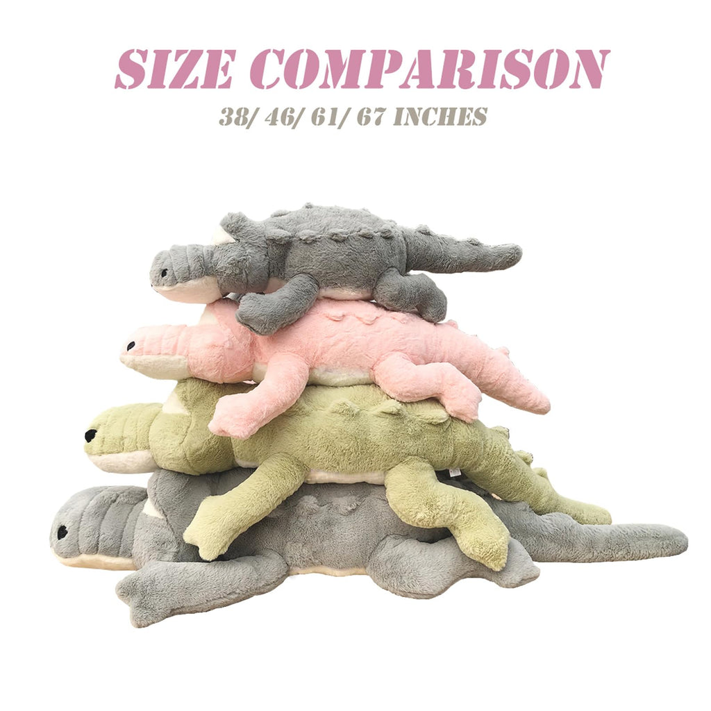 Hofun4U Alligator Plush Pillow, 67 Inch Alligator Stuffed Animal, Home Decoration Christmas Valentines Birthday Gift For Boys Gi