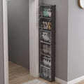 MAGINELS 6 Tier Shoe Rack Organizer with Cover, Slim Shoe Storage Cabinet, Behind The Door, Narrow Shoe Shelf for Closet, entryw