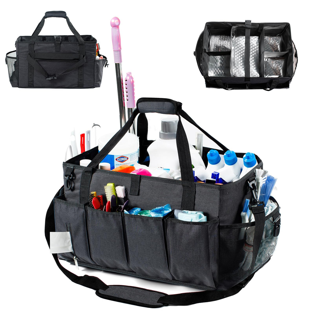 Frecolsh Xl Professional Cleaning Caddy For Cleaning Suppliers, 17' Wearable Cleaing Bag For Housekeepers, Cleaning Organizer,