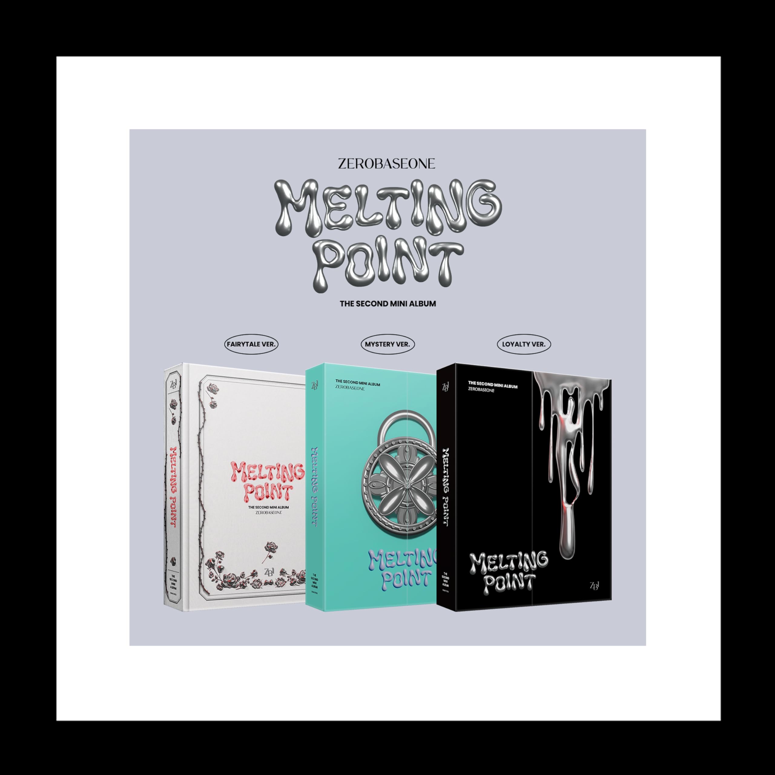 Zerobaseone Melting Point 2Nd Mini Album Cd+Folded Poster On Pack+Photobook+Postcard+Photocard+Tracking Sealed Zb1 (Mystery Vers