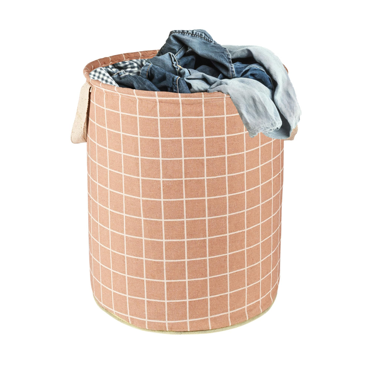 Heart Home 60 LTR Foldable & Portable Laundry Basket for Clothes with Carry Handles | Durable & Easy To Clean Laundry, Towel & T
