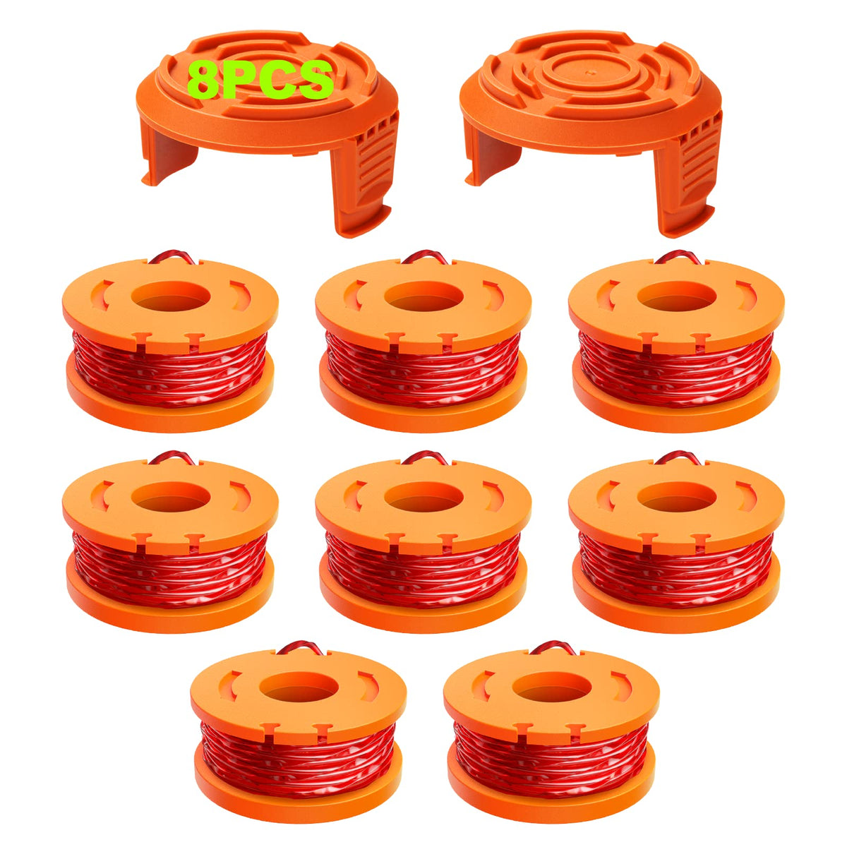 10 Pack Trimmer Spool Line For Worx,(Wa0010)Replacement Trimmer Spool Line For Worx,Trimmer Line Refills 0.065 Inch For Worx,Sui