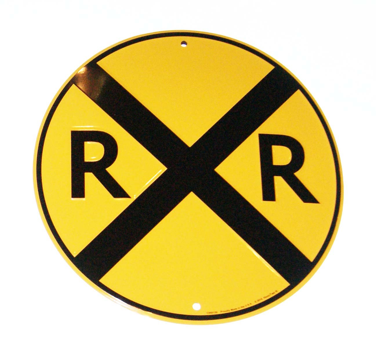 Upfront Rr Railroad Xing Crossing 12' Road Sign Tin/Metal