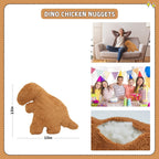 Tvvpgg Dino Nugget Plush,15 In Dino Nugget Pillow Stuffed Toy, Funny Dino Chicken Nuggets Pillow Gifts For Kids Adults Girlfrien