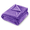 Sochow Flannel Fleece Blanket Luxury Twin Xl Size, All Season Lightweight Super Soft Cozy Blanket For Bed Or Couch, Purple, 66X9