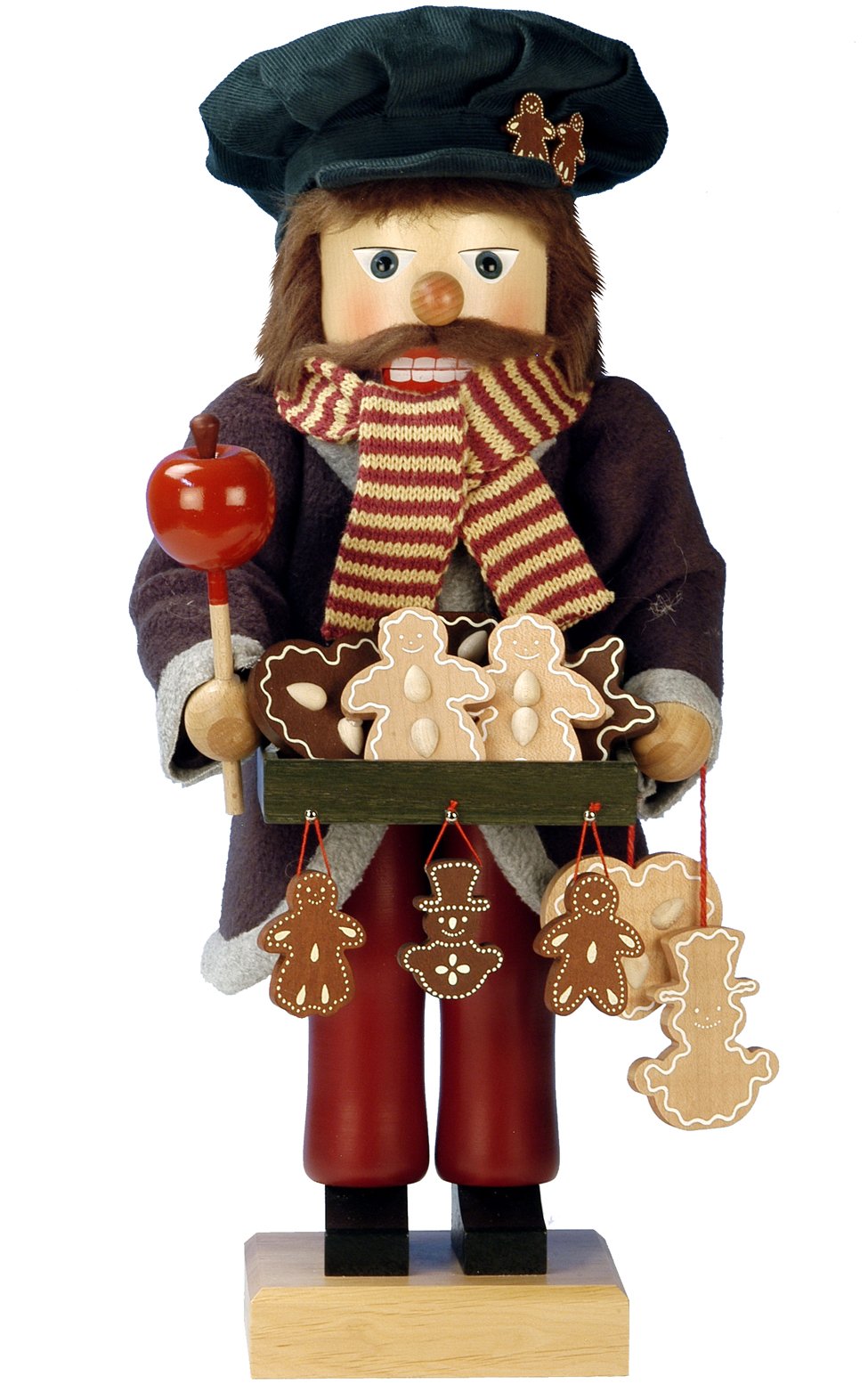 Alexander Taron Importer 0-385 Christian Ulbricht Nutcracker-Gingerbread Vendor-Ltd Edition 1000 Pcs-18 H W X 7.5&quot; D, Brown