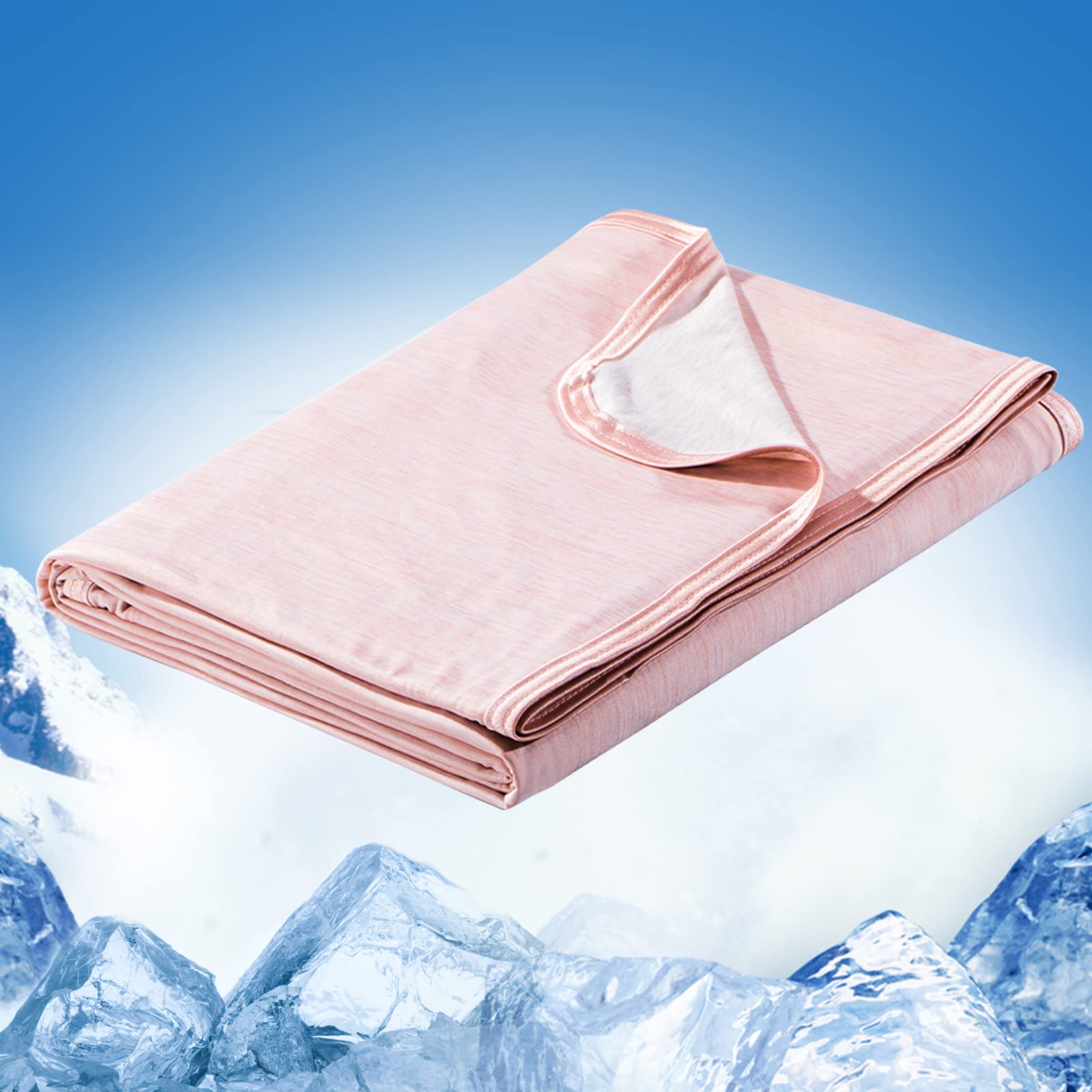Marchpower Cooling Blanket For Hot Sleepers Kids, Arc-Chill Cool Throw Blanket With Double-Sided Design, Japanese Cooling Fiber