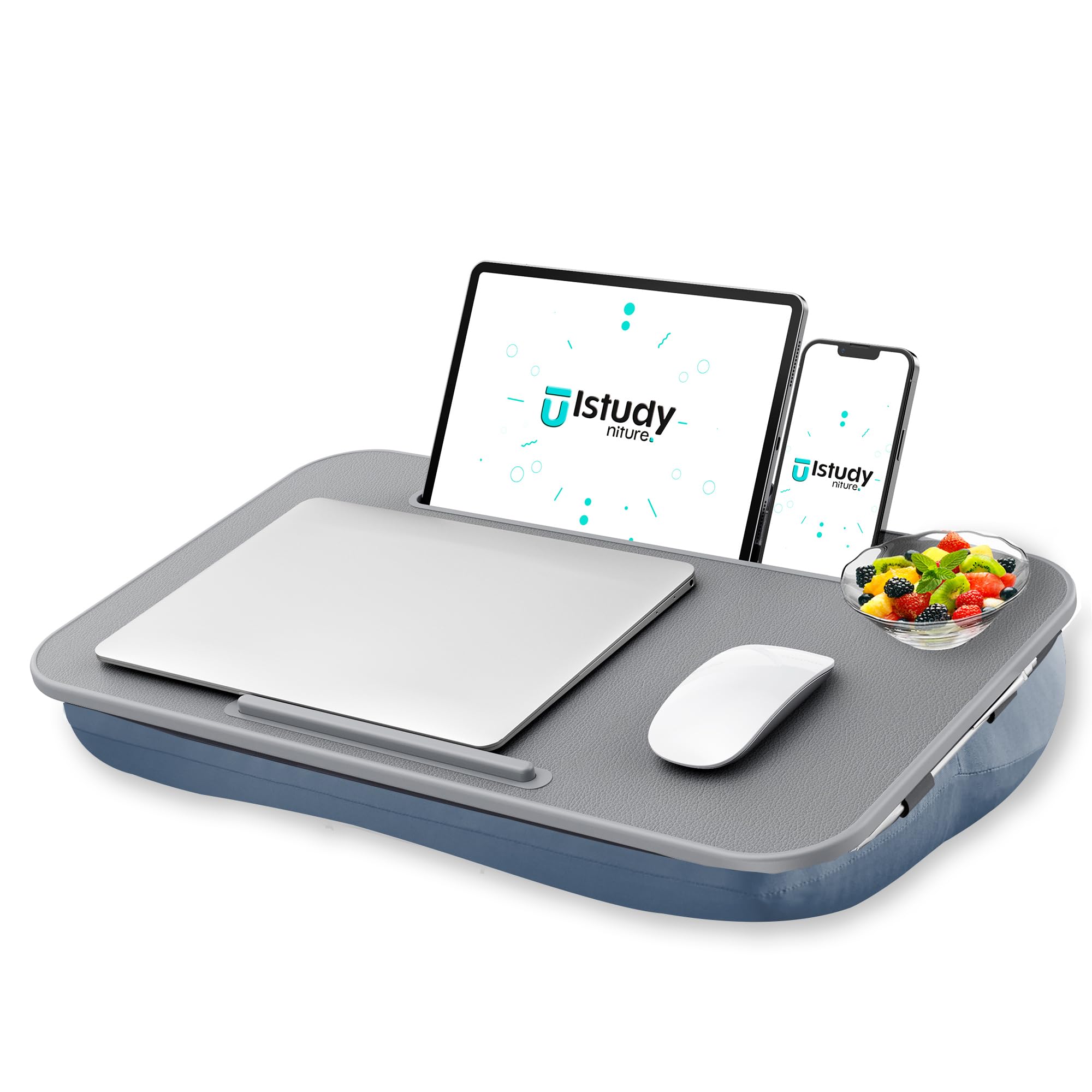 Lap Desk, Lap Desk For Laptop With Cushion, Laptop Lap Desk,Fits Up To 17 In Laptop,Removable And Washable,Laptop Desk For Bed,C