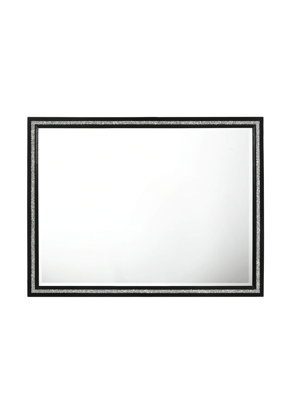 Acme Haiden Rectangular Wood Frame Dresser Mirror In Weathered Black
