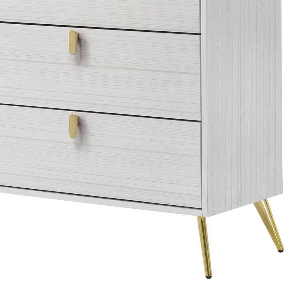 Acme Zeena 6-Drawer Wooden Dresser in White