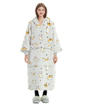 Kfubuo Wearable Blanket Hoodie For Adults Long Sherpa All Patterns Cat Oversized Sweatshirt Blanket With Pockets Birthday Gifts