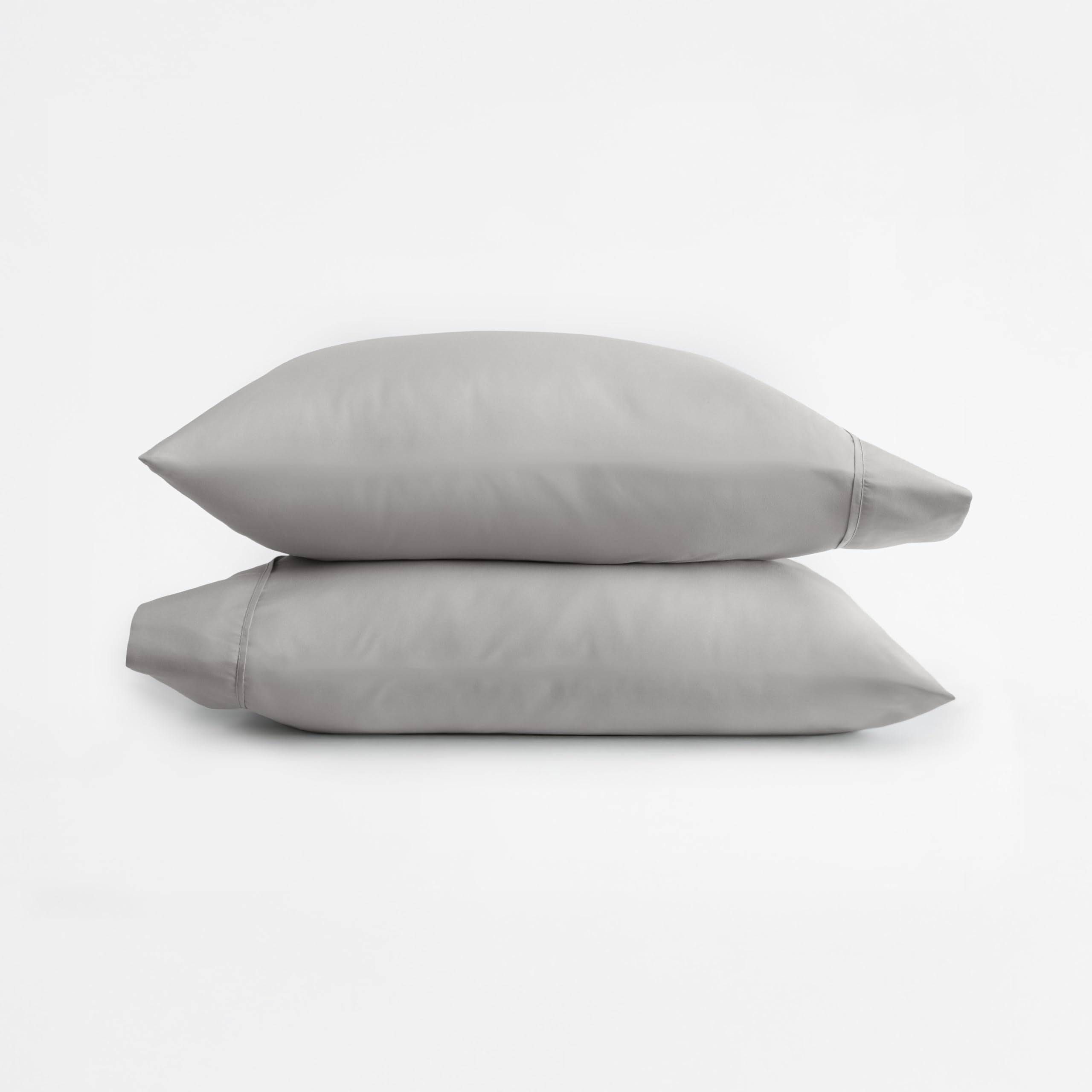 Simply Soft 2 Piece Ultra Soft Pillow Case Set, Standard, Light Gray