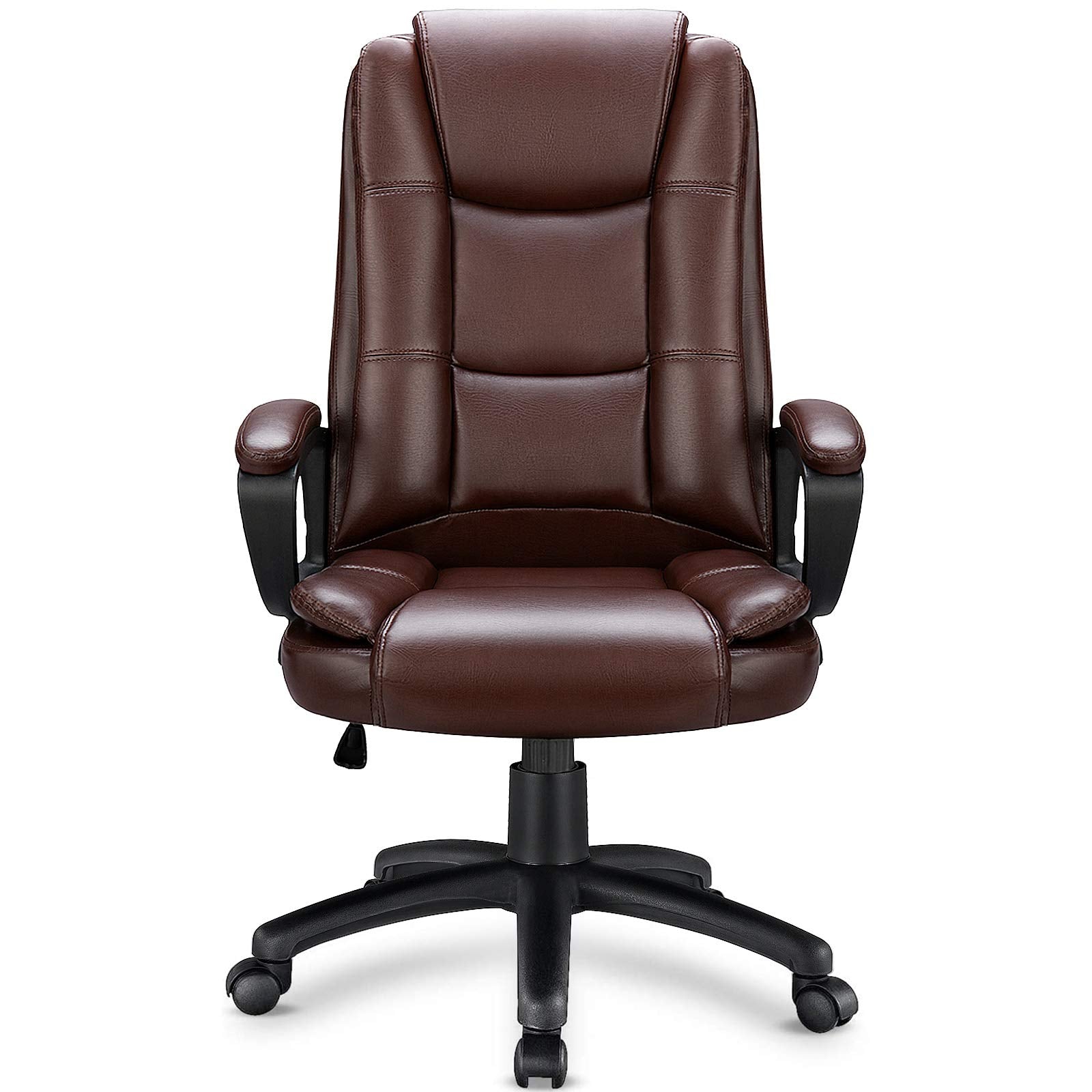 Ofika Home Office Chair, 400Lbs Big And Tall Chair Heavy Duty Design, Ergonomic High Back Cushion Lumbar Back Support, Computer Desk Chair, Adjustable Executive Leather Chair With Armrest