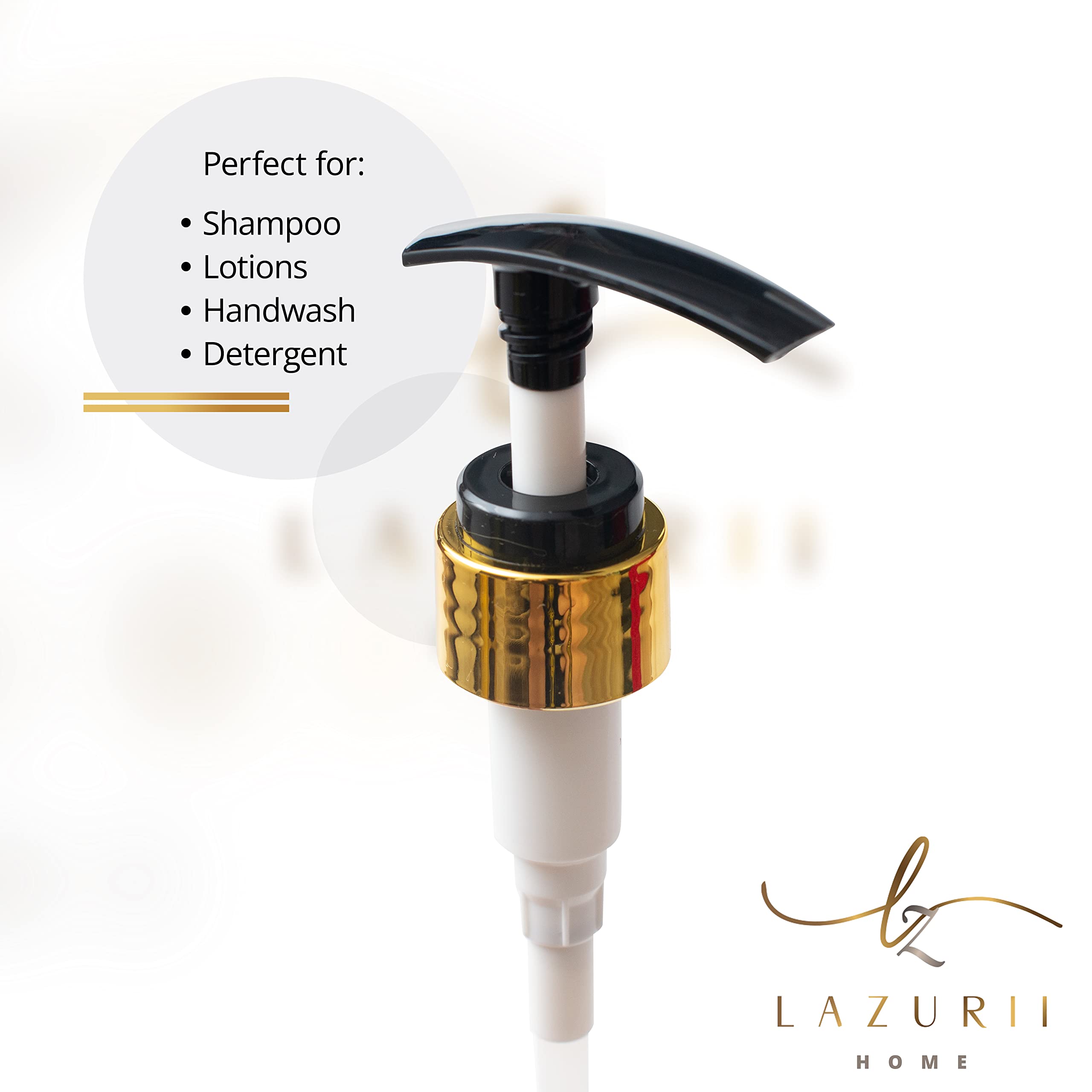 Dispenser Pump Replacement For Shampoo, Conditioner, Body Wash, Lotion 25Oz / 750Ml