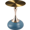 Savoy Collection Modern End Table In Blue