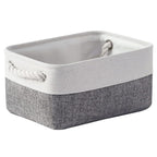 TheWarmHome Organization and Storage Basket for Shelves - 12x8x5.2 inch 1 Pack Fabric Storage Cubes, Collapsible Storage Bins fo