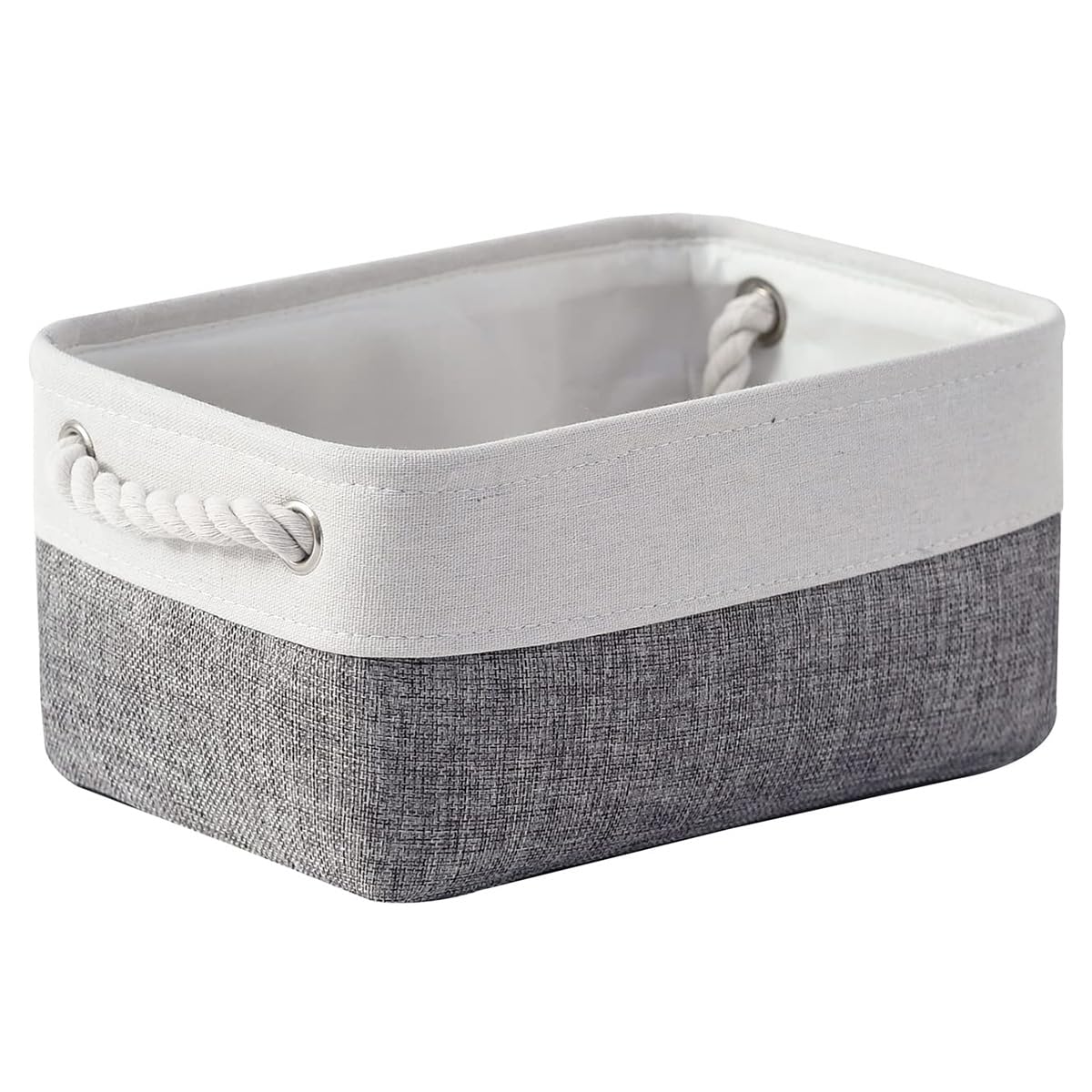 TheWarmHome Organization and Storage Basket for Shelves - 12x8x5.2 inch 1 Pack Fabric Storage Cubes, Collapsible Storage Bins fo