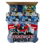 Franco Transformers Battle in Brooklyn Optimus Prime Kids Super Soft Comforter and Sheet Set with Sham, 5 Piece Full Size, (Offi