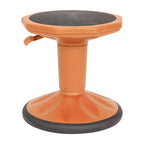 Flash Furniture Carter Adjustable Height Kids Active Stool - Flexible Orange Stool For Classroom And Home - Non-Skid Bottom - Rubberized Seat - 14' - 18' Seat Height