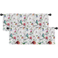 Emvency 2 Pack Valances Window Treatments, Watercolor Flowers And Birds Blackout Drapes Adjustable Curtain Valances For Windows