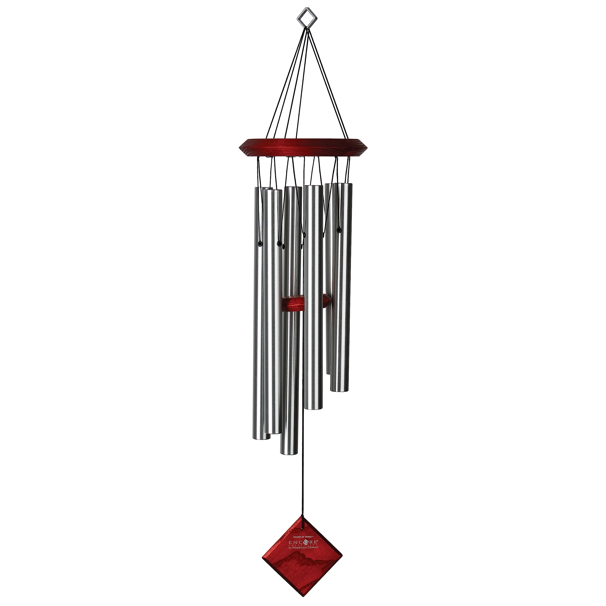 Woodstock Wind Chimes For Outside, Garden Decor, Outdoor Decor For Your Patio And Front Porch (27') Silver Wind Chime, Wind Chi