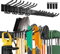 SAMRELAX 64 Garage Tool Organizer Wall Mount, 18 PCS Adjustable Garden Tool Hanger Rack, Garage Hooks Heavy Duty, Shovel Holde