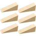6 Pcs Wooden Firefighter Door Stopper Wedge Non Slip Firefighter Door Stopper Wedge For Most Surfaces Solid Door Wedge