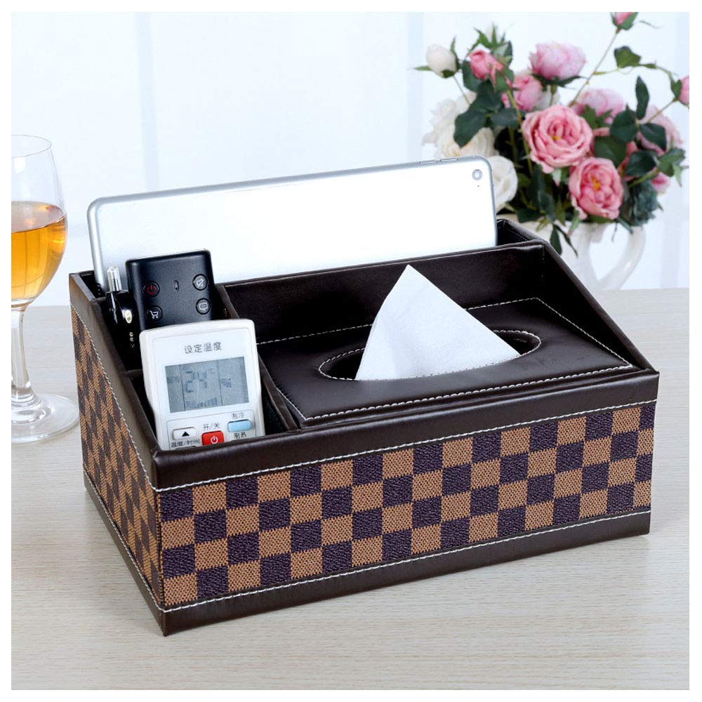 Tissue Box Face Towel Tray Leather Rectangular Napkin Box Bathroom Living Room Car Toilet Ktv Office Storage Rack