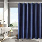 AooHome Extra Long Shower Liner, Polyester Solid Color Shower Curtain with Hooks, Weighted Hem, Water Repellent, 72 Width x 84 H