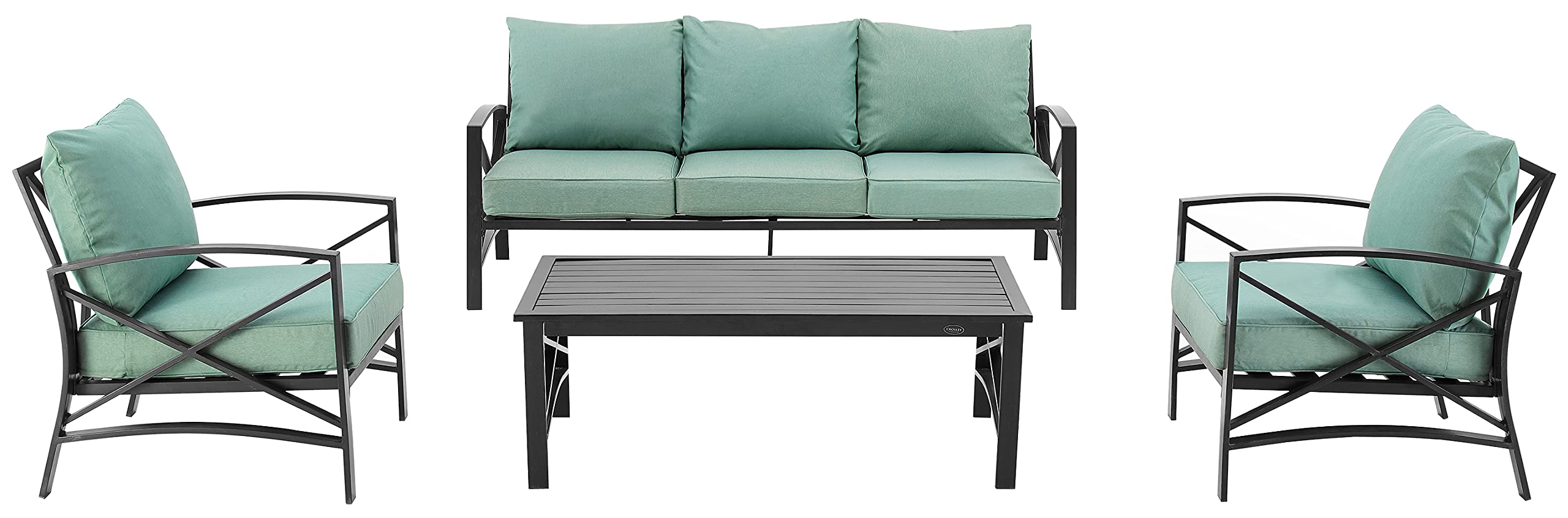 Crosley Furniture Kaplan 4-Piece Outdoor Sofa Patio Furniture Set - Thumbnail 5