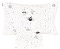 Scientific Sleep Starry Galaxy Solar System 100% Cotton 3 Pcs Twin Bed Sheet Set Kids Boys Girls Toddler Teen, Flat Sheet & Fitt