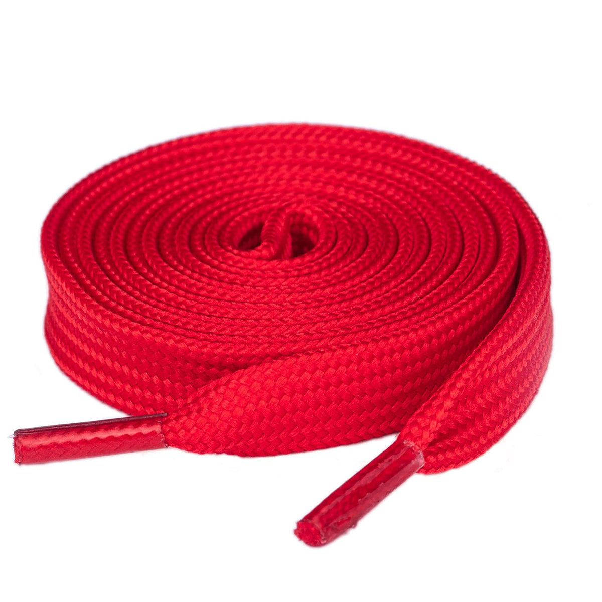 Olukssck 1 Pair Flat Shoe Laces For Sneakers, 25 Wide Athletic Shoelaces Red 63 Inch(160Cm)