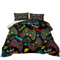 Z.Jian Home Gaming Comforter For Boys Teen,Game Contoller Bedding Set For Boys Kids,Down Alternative Comforter For All Season,Ga