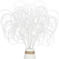 4PCS Glitter Christmas Picks Curly Sprays 20 Artificial Wispy Willow Ting Branches Glittery Twigs Stems Ornaments for Xmas Tree 