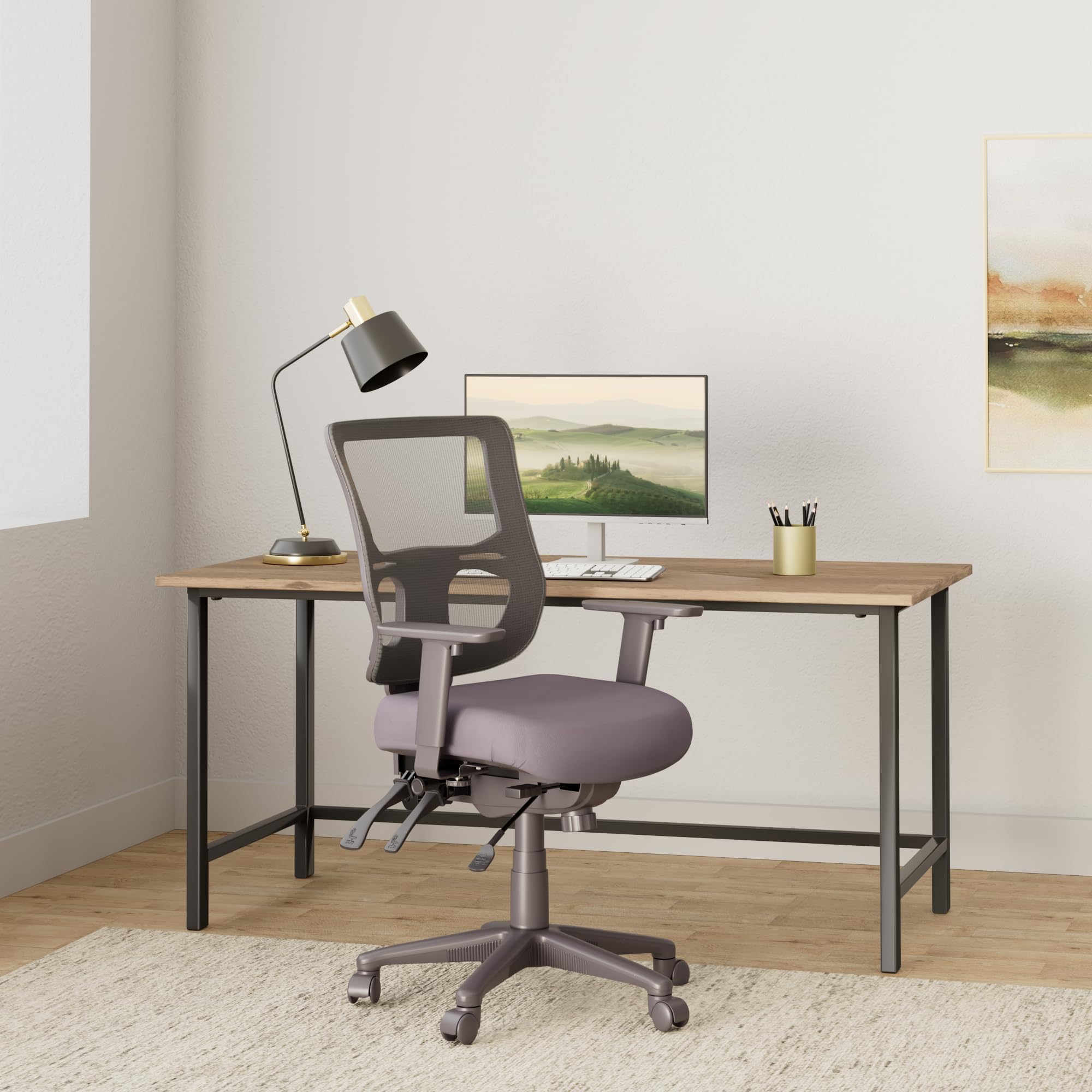 Eurotech Seating Mfst5455-Blkm Office Chairs, Black