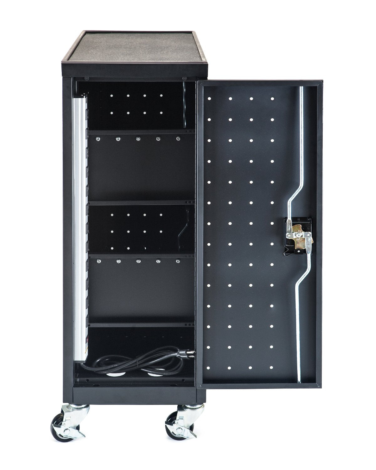 LUXOR LUXLLTP12-B LLTP12-B Chromebook Charging Cart Includes Electrical Outlets, Black