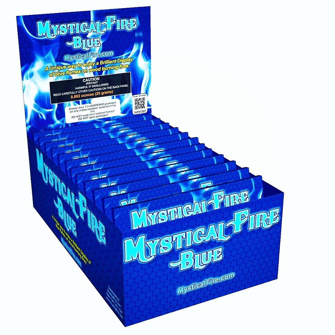 Mystical Fire Blue Campfire Fireplace Colorant Packets (50 Pack, Mystical Fire Blue)