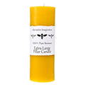 100% Pure Beeswax Candle - Extra Large Pillar Candle - 110 Hour Burn Time - 3x9 Inch - Alternative Imagination