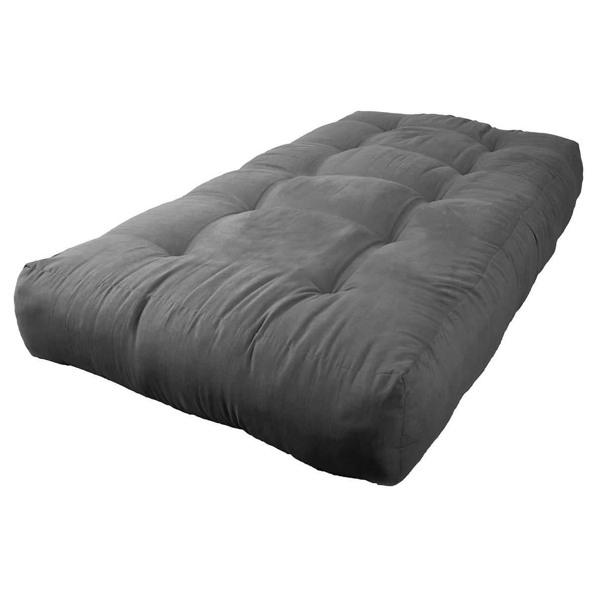 Blazing Needles Vitality 9&quot; Microsuede Futon Mattress, Twin, Steel Grey