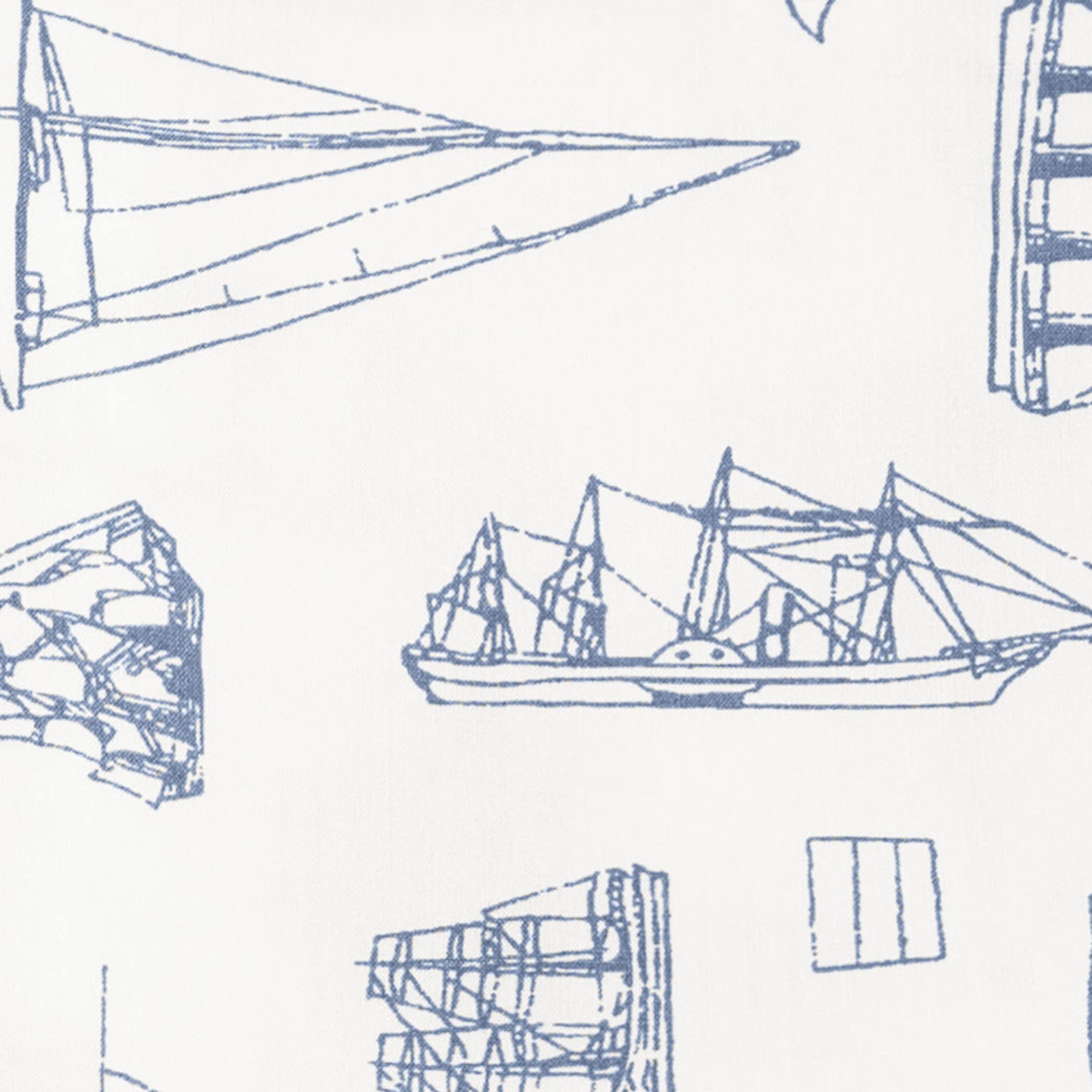 Nautica - Twin Xl Sheets, Cotton Percale Bedding Set, Coastal Home Decor, Dorm Room Essentials (Whitewood Sail Blue, Twin Xl)