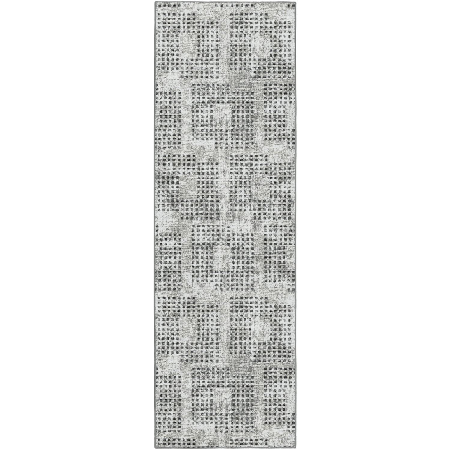 Delano Da1 Grey Transitional Rug Runner 2' 6" X 10'