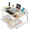 Saiji Folding Bed Desk For Laptop, Eating Breakfast, Writing, Gaming, Extra Large 25.6' X 19.3' Portable Floor Stand Laptop De