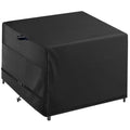 Outdoor Patio Square Table Cover 42 Inch Black Heavy Duty Waterproof Cover For Square Slatted Tabletop