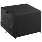 Outdoor Patio Square Table Cover 42 Inch Black Heavy Duty Waterproof Cover For Square Slatted Tabletop