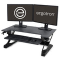 Ergotron – Workfit-Tl Standing Desk Converter, Dual Monitor Sit Stand Desk Riser For Tabletops – 37.5 Inch Width, Black